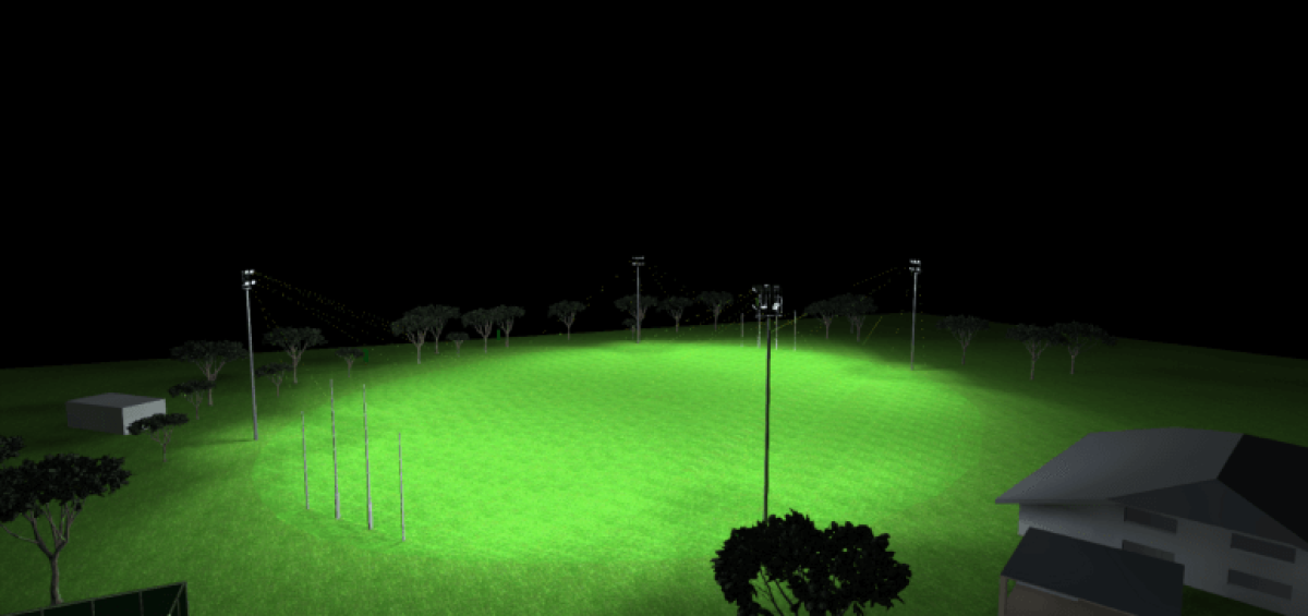 Football oval lighting